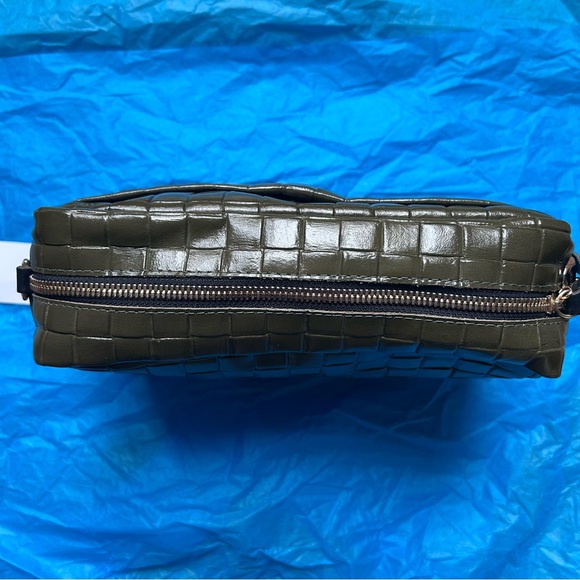 Clare V Marisol Croc Midi Sac Crossbody Leather Bag - Picture 7 of 8